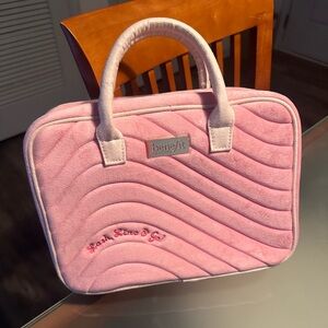 Benefit cosmetics travel bag with handles PINK NWOT
